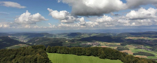 Aussicht auf das Baselland