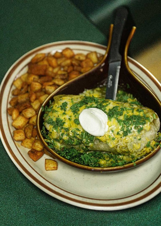 Omelette with roasted potatoes